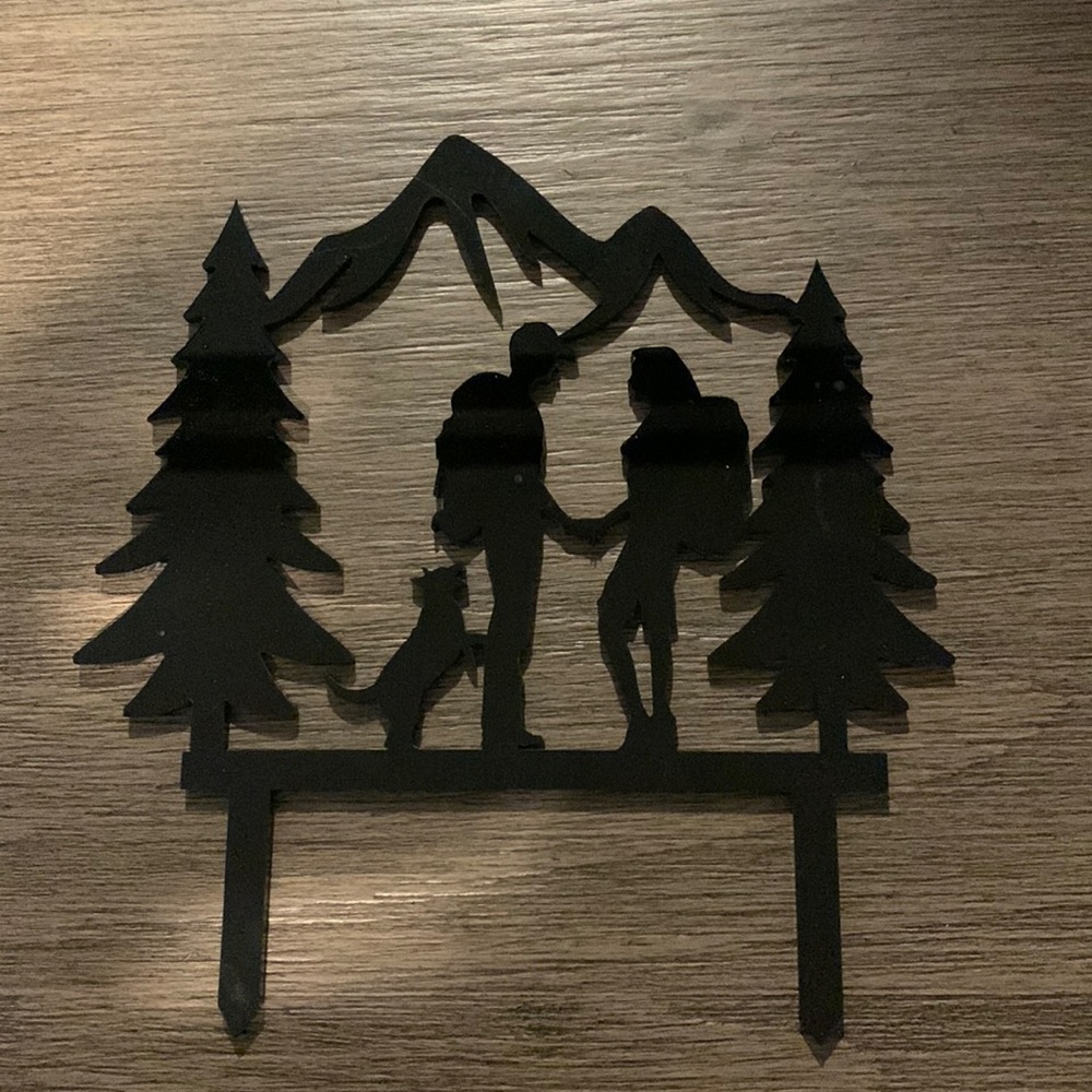 Hiking Cake Topper